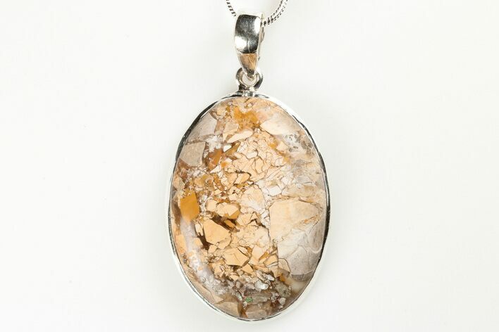 Ibis Jasper Pendant (Necklace) - Sterling Silver #192399